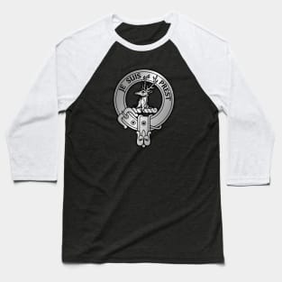 Clan Fraser Crest & Tartan Baseball T-Shirt